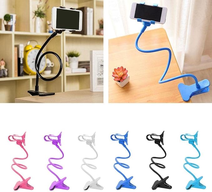 Heavy Duty Adjustable Phone Holder 360 Degree Rotation Flexible Long Arm for Comfortable Viewing