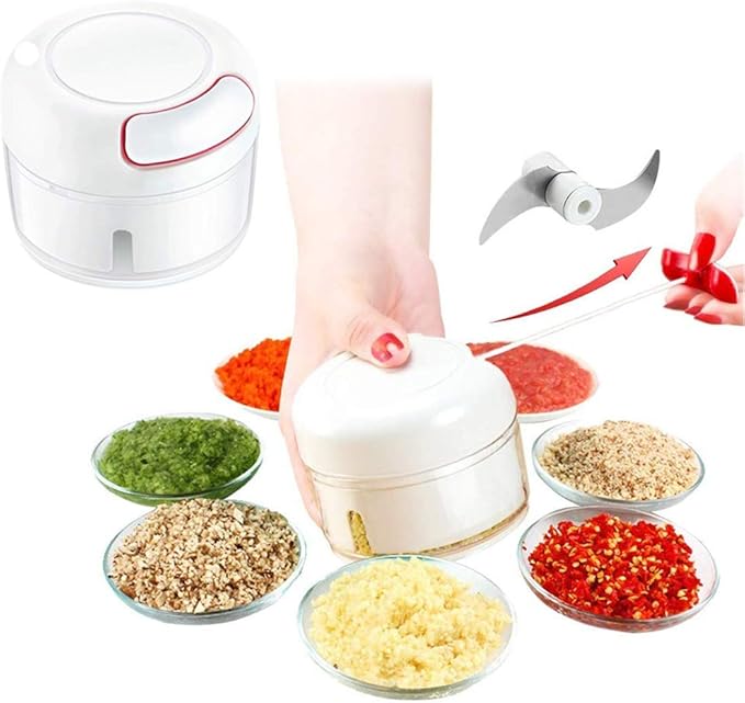 Mini Food Chopper  Stainless Steel Kitchen Gadget for Easy Cooking