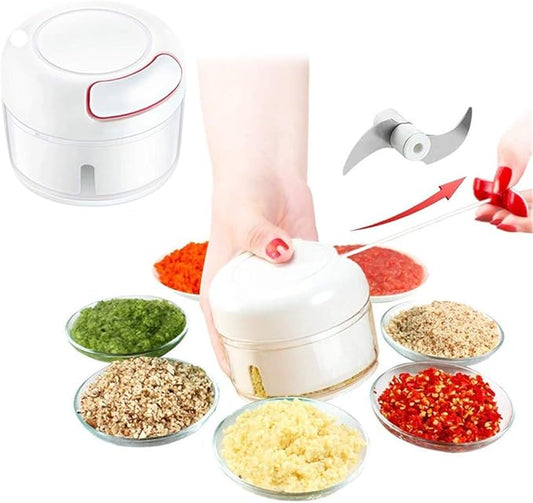 Mini Food Chopper  Stainless Steel Kitchen Gadget for Easy Cooking