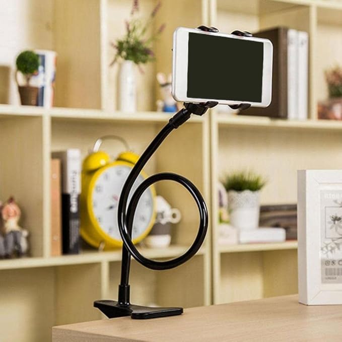 Heavy Duty Adjustable Phone Holder 360 Degree Rotation Flexible Long Arm for Comfortable Viewing