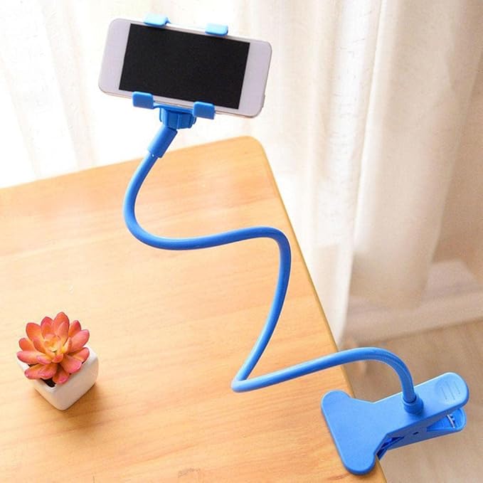 Heavy Duty Adjustable Phone Holder 360 Degree Rotation Flexible Long Arm for Comfortable Viewing