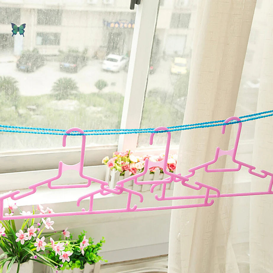 Buy 1 Get 2 Free Offer 3 Pcs Wind Proof Non Slip Nylon Hanging Drying Rope Clothes washing line with full size of 5 Meters in Rs 995